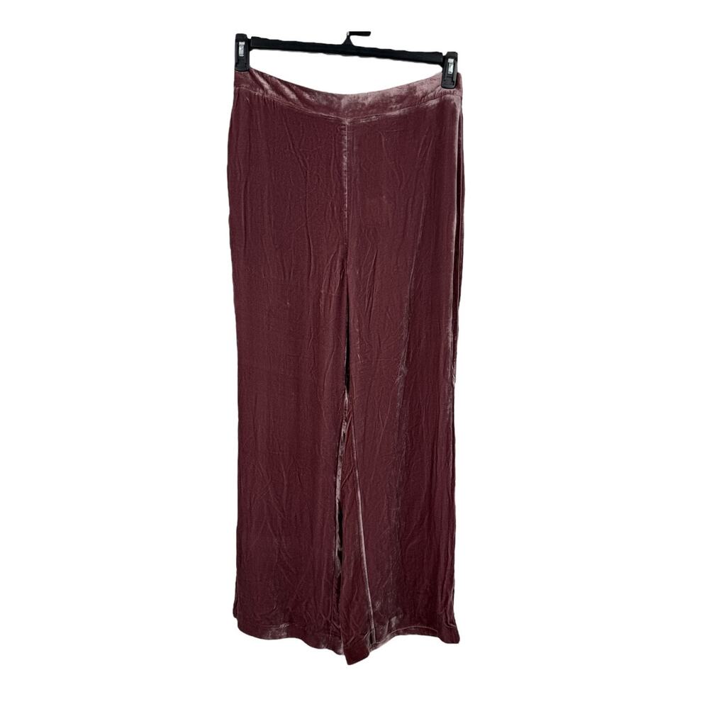 Ted Baker Pants Tansyat Wide Leg velvet trousers pink size 5 (US 12)